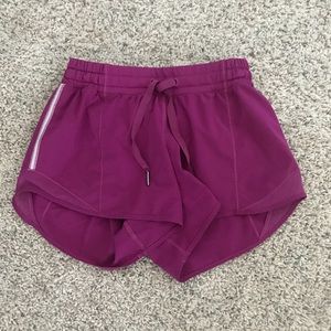 Purple Hotty Hot Lululemon Shorts 4 INCH!!!!!!!!!!